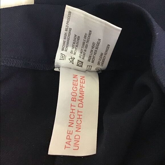 ROQA Designed In Germany Navy Side Stripe Knit Skinny Pants Size Small - Picture 5 of 10